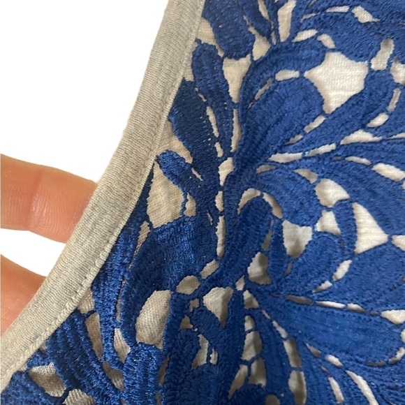 Sundance women’s Lace elegant tee shirt size S navy blue - Picture 10 of 10